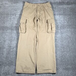 Timberland Pants Men's 32x30 Beige‎ Cargo Wide Leg Utility Cotton Outdoors